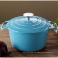 cast iron casserole pot enamel coating